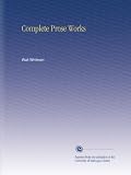 Complete Prose Works