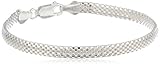 Sterling Silver Mesh Chain Bracelet, 8″ thumbnail