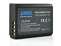 Anker 1200mAh LP-E10 Batterie rechargeable Li-ion pour appareil photo et caméscope - Canon EOS 1100D, EOS KISS X50, REBEL T3 - Black