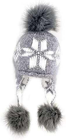 Fishka Women's Graceful Angora Caps Gray