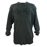 Phat Farm Mens Premium & Stylish black long sleeve ribbed sweater top - Large