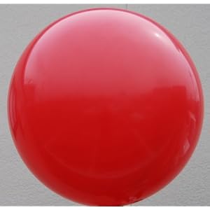 【クリックで詳細表示】Qualatex 大きいゴム風船 3フィート(約91cm) スタンダードレッド