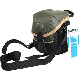 Camera case, Camcorder Bag; ET-005 (Black-Green-Beige), Compatible with Canon PowerShot... by Easy Touch