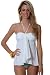 Beachside Collection: Solid White Drape Front Tankini Top (Top Only)