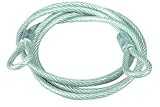 Master Lock 47D 4-Foot Woven Steel Cable with Strong Looped Ends