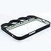 O'plaza® Luxury Rhinestone Punk Style Nail Chrome Electroplating Brass Knuckles Lord of the Rings Frame Knuckle Bumper Case Cover for Iphone 5 5s + Free Accessories Clean Cloth and Phone Clear Protective Film (Black)