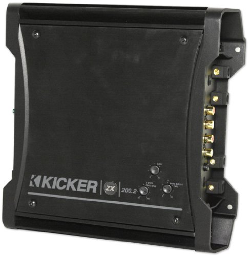 Brand New Kicker 10zx200.2 2 Channel Bridgeable Car Amplifier with Top Mounted Controls