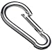 Peerless 4426140 Carbon Steel Fixed Securing Hook Snap Link, Bright Zinc Finish, 4" Overall Length, 3/8" Chain Size, 7/16" Opening Size