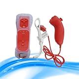 Red Nunchuck and Remote Controller Set for Nintendo Wii+Anniversary Gift