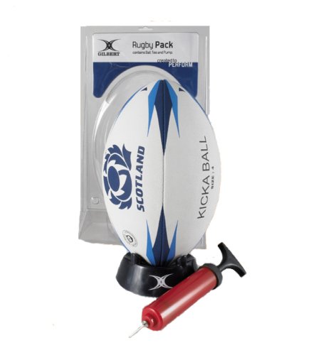 Gilbert Starter Pack - Scotland (Size 4 Ball, Tee, Pump)