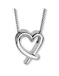 .925 Sterling Silver Loving Heart Love Designer Inspired Necklace N816s