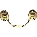 Bosetti Marella 101273.11 Brass Handle Pull 5.12 Inch by 2.36 Inch Polished Brass