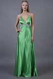 Kelly Green Halter Gowns by Faviana