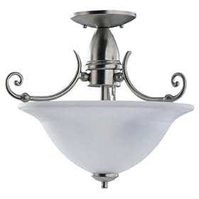 Sea Gull Lighting 51050-962 Canterbury Collection Two-Light Pendant, Brushed Nickel Finish... by Sea Gull Lighting