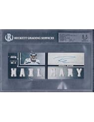 Collectibles: Russell Wilson 2012 Panini Playbook Rookie Mat Die-cut Auto 30/99 Bgs 8.5/au 9 - Panini Certified - Autographed NFL Magazines - Sports Memorabilia