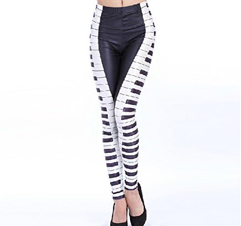 Speaking Life Piano keys pattern printing Leggings women's stretch yoga pants fashion slim pencil pants