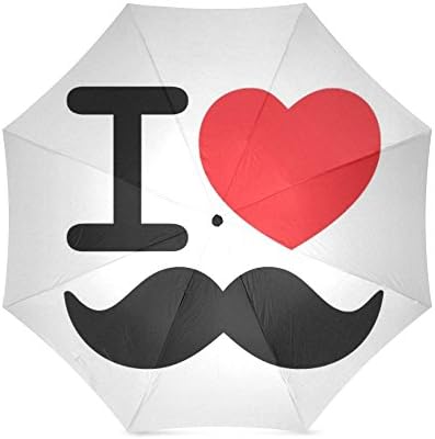 Birthday Gifts/Christmas Day Gifts Personalzied Mustache 100% Fabric And Aluminium Foldable High-quality Umbrella