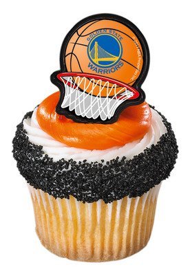 24 ~ NBA Golden State Warriors Rings ~ Designer Cake/Cupcake Topper ~ New!!!!!