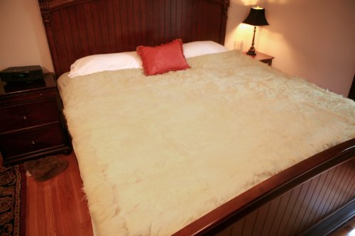 Alpaca Fur Blanket - Beige