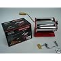 Cote d'amour - Machines � pates 150 mm id�ale pate Fimo - Chrom� et rouge