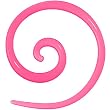 12 Gauge Pink Acrylic Glow in the Dark Spiral Taper