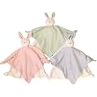 Under The Nile Organic Cotton Flannel Blanket Bunny - Sage Green