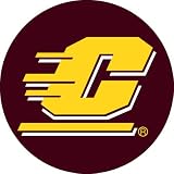 Central Michigan University 25 Single-ring swivel bar stool with Chrome, solid welded base by Holland Bar Stool Company