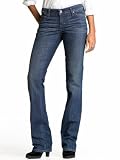 Banana Republic Women's Dark Indigo Curvy Medium Wash Boot-Cut Jeans