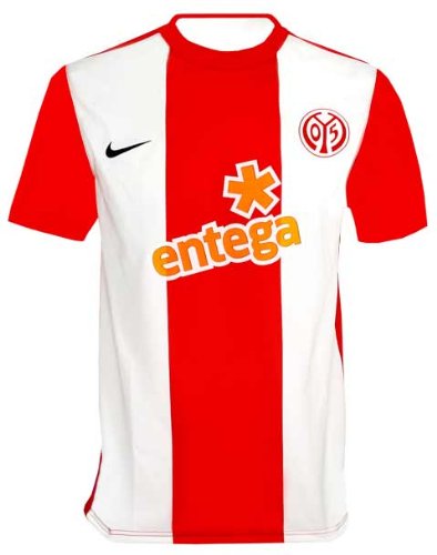 Nike Mainz 05 H-Trikot rot/weiß 329366-601 09-10, Größe: XL