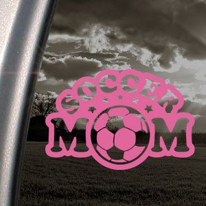 Soccer Mom Pink Decal Truck Bumper Window Vinyl Pink Sticker