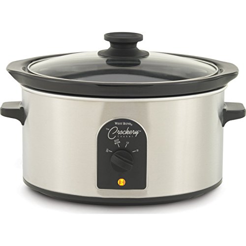 West Bend 84384 4Quart OvalShaped Crockery Cooker coconuas88