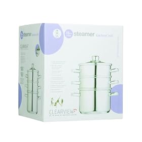 Clearview Stainless Steel Three Tier Steamer 18cm