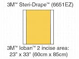 3M Ioban 2 Antimicrobial Incise Drape, 22 x 33, 40/Ca, 3M6651EZ