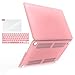 iBenzer Macbook Pro 13 Inch Case 2012-2015, Soft Touch Hard Case Shell Cover with Keyboard Cover Screen Protector for Apple MacBook Pro 13 with Retina Display A1425 1502, Pink, MMP13R-PK+2A