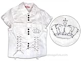 Pampolina Embellished Cotton White Blouse