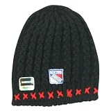 New York Rangers Fashion Cable Winter Knit Hat for Women - Black