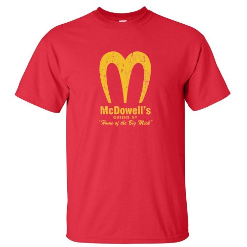 McDowells Big Mick Coming to America funny MENS T-SHIRT Red XL