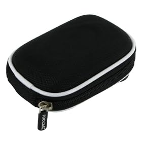 rooCASE Nylon Hard Shell (Black) Carrying Case with Memory Foam for Canon PowerShot SX230 HS GPS-enabled Digital Camera