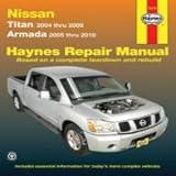 Nissan Titan (2004 thru 2009) and Armada (2005 thru 2010) Repair Manual (72070)