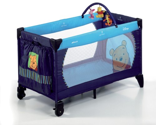 Childrens Toyshop   : Hauck Dream N Play Travel Cot in Winnie The Pooh Melon (Disney)