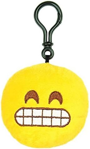 Grin Emoji Throwbaby 3" Plush Clip-On Keychain By Throwboy