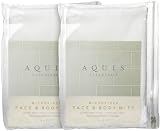 Aquis Microfiber Face and Body Mitt -- White -- 5 x 7