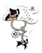 boston_terrier38boston terrier - Boston Terrier Enameled Keychain