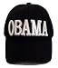 Barack Obama Hat - Black Baseball Cap "OBAMA" White Large Embroidered Lettering; Great Gift Idea (Collectible Novelty Item)