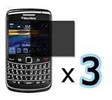 ***3PACK*** Privacy Screen Protector for Blackberry Bold 9700, Onyx 9700, 9 ....