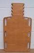 `Wood Short Spine Backboard W/ Pinned Hole 32" L x 16" W
