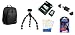 Best Value Professional Accessory Kit For Fujifilm FinePix S2550HD Digital Camera Includes 8GB High Speed SD Memory card + Gripster Flexible Tripod + USB 2.0 High Speed Card Reader + 4AA High Capacity Rechargeable NIMH Batteries And AC/DC Rapid Charger + Deluxe Carrying Case + LCD Screen Protectors