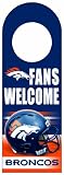 NFL Denver Broncos Wood Door Hanger