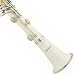 Mendini MCT-W+SD+PB White ABS B Flat Clarinet with Case, Stand, Pocketbook, Mouthpiece, 10 Reeds and More image 1