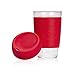 JOCO 16oz Glass Reusable Coffee Cup (Red)